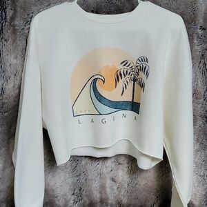 Roxy Laguna Beach Crop Sweater size Small
